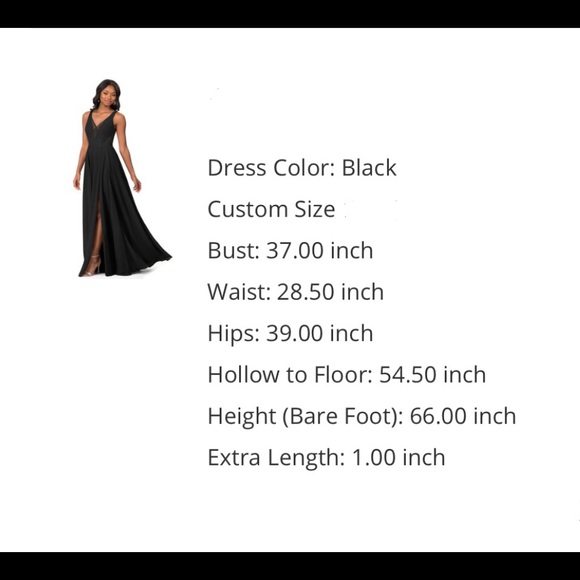 Long Black Dress - Picture 5 of 5